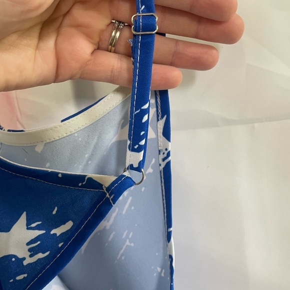 Patriotic Stars and Stripes Button-Down Tank Top Womens M - Picture 4 of 5